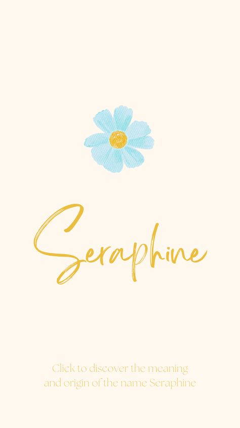 Discover the meaning and origin of the name Seraphine. Selene Name Meaning, Estella Name Meaning, Seraphine Name Meaning, League Of Legends Seraphine, Seraphine Pick, Order Of Angels, Baby Names For Girls, Baby Name Meaning, Uncommon Baby Names