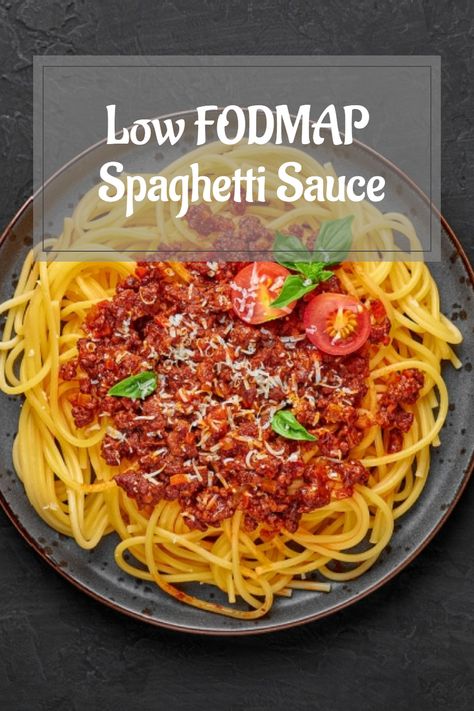 Can you enjoy your favorite meal of pasta with spaghetti sauce when eliminating FODMAPS? Learn which to avoid and which to enjoy freely with your favorite dish. Low Fodmap Spaghetti Sauce, Fodmap Pasta Recipes, Low Fodmap Pasta Sauce, Fodmap Spaghetti Sauce, Pasta With Spaghetti Sauce, Low Fodmap Spaghetti, Gluten Free Spaghetti Sauce, Low Fodmap Vegetables, Diet Pasta