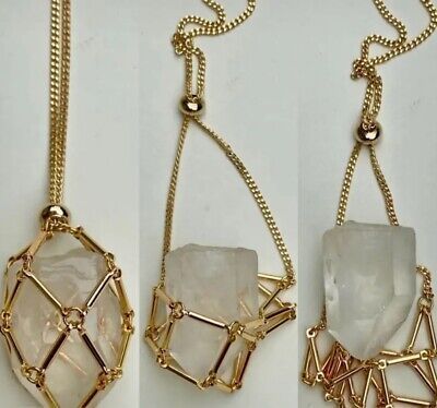 Crystal Cage Holder | eBay Crystal Necklace Holder, Crystal Cage, Different Crystals, Necklace Holder, Jade Jewelry, Affordable Jewelry, Jewelry Display, Clear Quartz Crystal, Jewellery Display