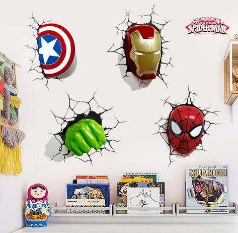 Captain America Breaking Through Wall Sticker Children Boys Wall Decals Peel and Stickers for Walls Bedroom Living Room Home Décor(15.7X23.7) Inch Superhero Wall Stickers, Boys Room Mural, Avengers Room, Spider Wall, 3d Wall Decals, Wall Stickers For Kids, Living Room Playroom, Superhero Wall, Diy Wall Stickers