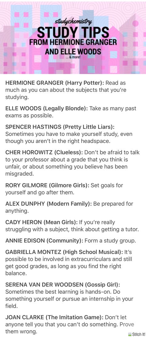 Study tips from Hermione Granger, Elle Woods, and more! Study Inspo Hermione, Study Like Hermione Granger Tips, Study Motivation Characters, Study Motivation Hermione, Study Elle Woods, How To Study Like Hermione, Elle Woods Study Tips, Hermione Study Tips, How To Be Elle Woods