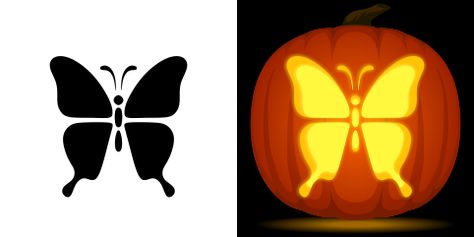 Butterfly Pumpkin Carving, Butterfly Pumpkin, Free Pumpkin Carving Stencils, Printable Pumpkin Stencils, Pumpkin Carving Stencils Free, About Butterfly, Pumpkin Stencils, Pumkin Carving, Creative Pumpkin Carving