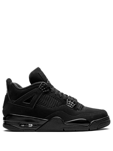 Jordan Air 4 Retro, Jordan Air 4, Air Jordan 4 Retro Black, Air Jordan 4 Black Cat, Jordan 4 Black, Jordan Retro 4, Jordan Shoes Girls, Black Jordans, Jordan 4s