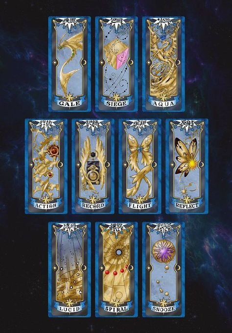 Las nuevas cartas transparentes Clamp Anime, Clow Cards, Magical Items, Sakura Kinomoto, Tsubasa Chronicles, 카드 디자인, Clear Card, Sakura Card, Card Captor