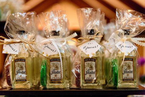 Little bottles of tequila are a wedding favor your guests will love! | Tracey Buyce Photography Coffee Wedding Favors, White Wedding Favors, Hunting Wedding, Creative Wedding Favors, Wedding Favor Ideas, Mini Champagne Bottles, Boda Diy, Cheap Favors, Candy Wedding Favors