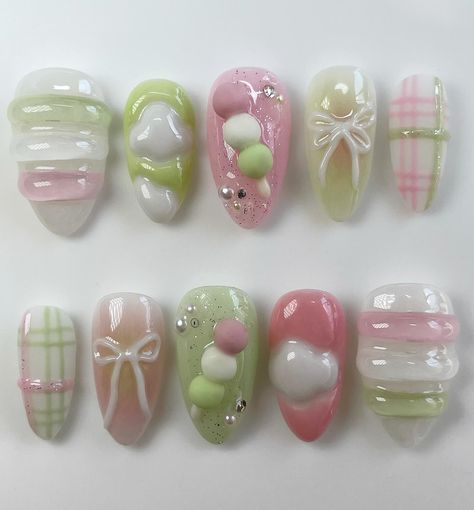 Direct • Instagram Summer Nail Art Ideas, Nails Sets, Japan Nail, Fake Nails Designs, Summer Nail Art, Nail Time, Pretty Gel Nails, Really Cute Nails, Press Ons