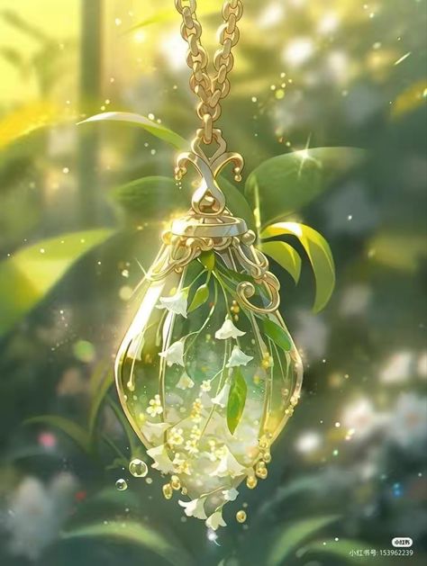 Magical Necklace Fantasy Art, Magic Necklace Art, Old Jewelry Crafts Ideas, Moss Agate Rings, Fantasy Jewelry Magic, Creative Engagement Rings, Agate Rings, Old Jewelry Crafts, Dreamy Artwork