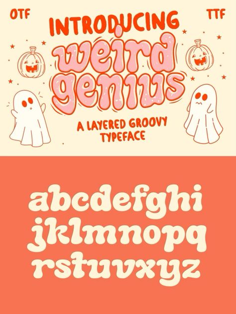 Revive the past with a modern twist using this retro-inspired groovy font! 🌈✨ #RetroRevival #GroovyTypography #ThrowbackFonts Aesthetic Fonts Alphabet Simple, Free 70s Fonts, Fonts Retro, Cute Fonts Alphabet, Modern Fonts Free, Retro Packaging, Funky Fonts, Free Commercial Fonts, Font Ideas