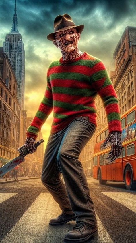 Freddy Krueger Pictures, Fred Kruger, Cricut Images, Horror Movie Icons, Horror Show, Freddy Krueger, Rainbow Art, Super Villains, Superhero Art