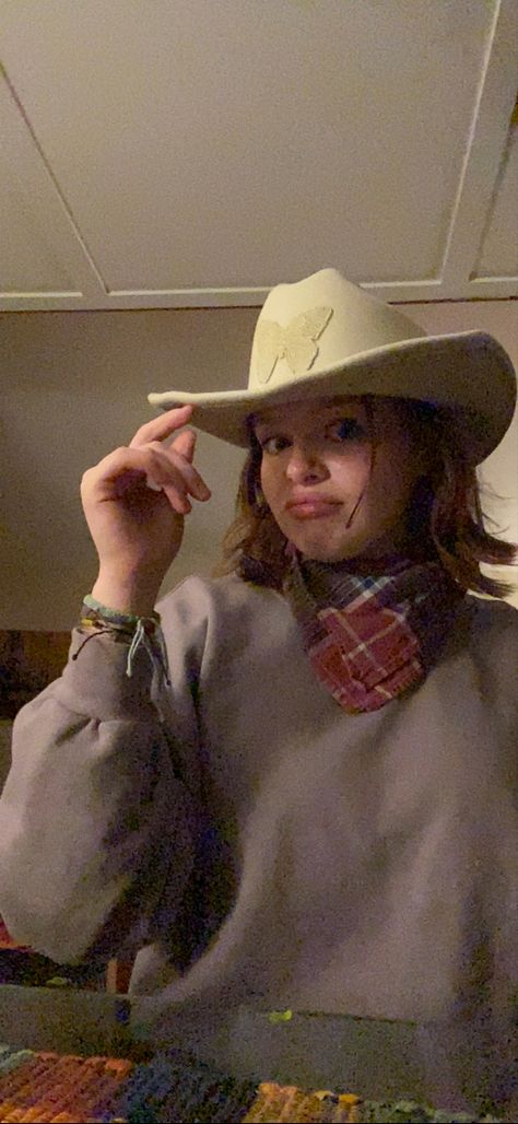 jake told em to tie the napkin around my neck like a handkerchief. IT SLAYED. Handkerchief Around Neck, At A Glance, Cowboy Hats, Cowboy, Hats, Quick Saves