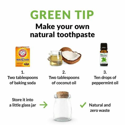 Diy Shampoo Recipe, Coconut Oil Toothpaste, Diy Toothpaste, Toothpaste Recipe, Diy Shampoo, Natural Toothpaste, Green Tips, Baking Soda Shampoo, Herbs For Health