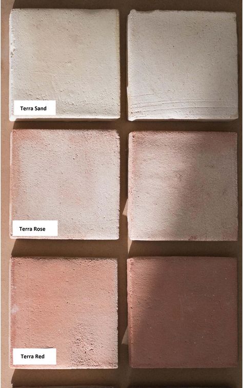 Pink Interior Walls, Terracotta Outdoor Tiles, Natural Tile, Tile Inspiration, Color Tile, Wall Paint, Tile Design, Wabi Sabi, Bathroom Interior