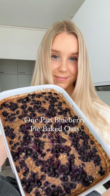 Healthy Breakfast Meal Prep, Easy Gluten Free Recipes, Breakfast Meal, Baked Oats, Blueberry Pie, Breakfast Idea, Gluten Free Recipes Easy, No Bake Pies, Breakfast Meal Prep