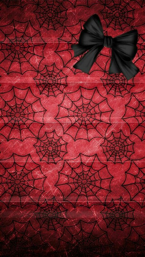 Spider web Red Halloween Wallpaper, Imprimibles Halloween, Cellphone Background, Med Tech, Goth Wallpaper, Gothic Wallpaper, Emo Wallpaper, Witchy Wallpaper, Phone Screen Wallpaper