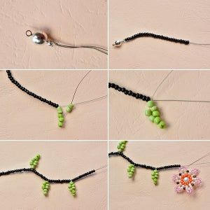 Beaded Flowers Tutorial, Seed Beads Necklace, Seed Bead Flowers, Necklace For Girls, Cheap Flowers, Beaded Bracelets Tutorial, Beaded Necklace Diy, Seed Bead Tutorial, Beaded Bracelet Patterns