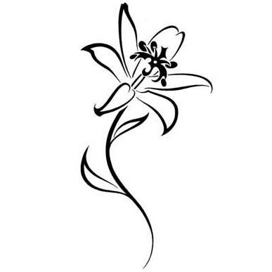 Tribal Lily Tattoo Picture - TattooWoo.com Small Lily Tattoo, Lily Tattoo Designs, Hummingbird Images, Lily Tattoo Meaning, Lily Tattoo Design, Lilies Drawing, Lily Flower Tattoos, Red Rose Tattoo, Lily Tattoo