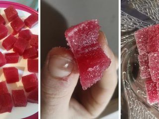 This Prickly Pear Cactus Candy Recipe is VEGAN! Cactus Candy Recipe, Prickly Pear Candy Recipe, Cactus Candy, Texas Recipes, Cactus Pears, Cowboy Candy, Beef Gelatin, Hydroponic Farming, Texas Food