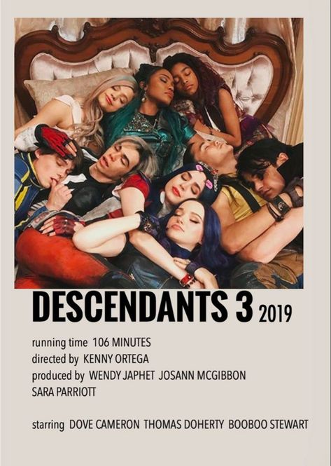 Descendants Movie Poster, Descendants Poster, Descendants Movie, Teen Series, Indie Movie Posters, Film Polaroid, Fav Movie, Descendants 3, Iconic Movie Posters