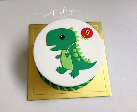 2D Dino by @sweetendingsbylulu Dino Theme, Dino Cake, Bday Cake Ideas, Dinosaur Birthday Cakes, Dinosaur Cake, Baby Birthday Cakes, Novelty Cakes, Mini Cake, Bday Cake