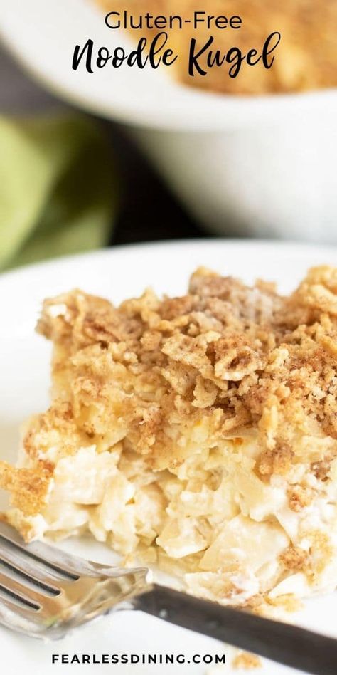 Sweet Noodle Kugel Recipe, Noodle Kugel Recipe, Cinnamon Chex, Gluten Free Cereal, Dump Cake Pumpkin, Gluten Free Gingerbread, Hanukkah Food, Gluten Free Sides, Gluten Free Noodles