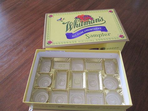 whitman s candy box turned jewelry keep sake box recycled, chalk paint, crafts, repurposing upcycling Keep Sake Box, Leftover Candy, Jewelry Box Makeover, Garden Diy Ideas, Altered Boxes, Recycle Box, Recycled Jewelry, Candy Boxes, Clipboard