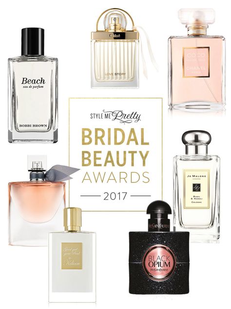 Style Me Pretty's favorite bridal fragrances Bridal Fragrance, Wedding Day Perfume, Bridal Perfume, Bridal Shower Themes Rustic, Shaadi Outfits, Wedding Fragrance, Bridal Shower Favors Cheap, Silver Bridal Shoes, Bridal Accessories Belt