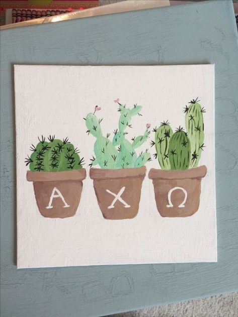 10 Sorority Canvases So Adorable That You Need Them Yourself - Society19 Alpha Chi Omega Painting, Alpha Chi Omega Canvas Painting, Alpha Chi Canvas, Chi Omega Paintings, Kappa Alpha Theta Canvas, Axo Canvas, Alpha Chi Omega Canvas, Sorority Canvas Ideas, Chi Omega Canvas