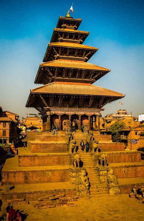 Nyatapola Temple, Nepali Temple, Nepal Temple, Buddha Tattoo Sleeve, Architecture Geometry, Bhaktapur Nepal, Nepal Culture, Buddha Quotes Life, Nepal Kathmandu