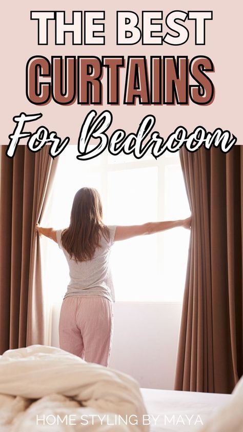 curtains for bedroom, sheer curtains for bedroom ideas, blackout curtains for bedroom Room Decor Bedroom Curtains, Sheer Curtains Bedroom Ideas, Bedroom Black Out Curtain Ideas, Vintage Bedroom Curtain Ideas, Bedroom Window Ideas Aesthetic, Sheer Curtains With Blackout Curtains, Best Curtains For Bedroom, Bedroom Curtains Aesthetic, Curtain Styles Bedroom