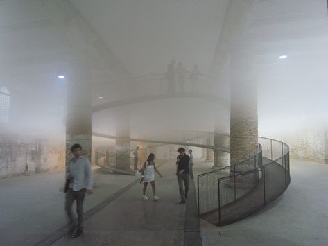 transsolar + tetsuo kondo architects: cloudscapes, at venice biennale Temporary Architecture, Almost Magical, Venice Architecture, Architectural Materials, Water Vapor, Venice Biennale, Funny Drawings, Space Architecture, Environmental Art