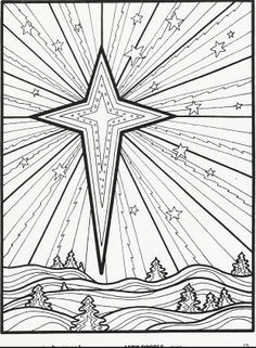 More Lets Doodle Coloring Pages Inside Insights Colouring Sheets For Adults, Roi Mage, Christmas Coloring Sheets, Star Coloring Pages, Bible Coloring Pages, Christmas Coloring Books, Star Of Bethlehem, Doodle Coloring, Bible Coloring