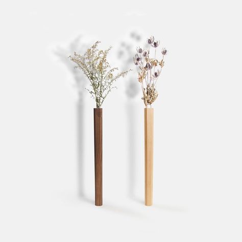 Wooden Wall Vase / Modern Bud Vase / Wall Mounted Flower Vase/ Wall Hanging Planter & Plant Holder / Modern Home Decor / Wall Decor Wall Bud Vase, Wall Mounted Flower, Flower Vase Wall, Wooden Vases, Wall Vases, White Canisters, Vase Wall, Rustic Wall Hangings, Vase Modern