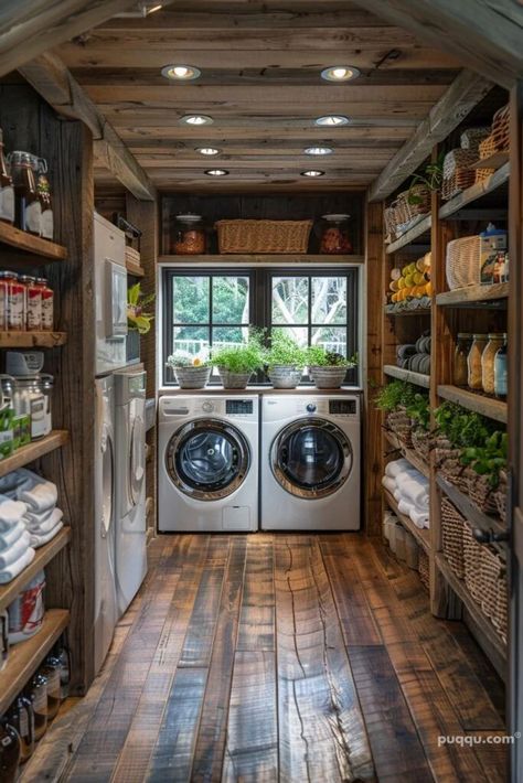 Walk-in Pantry and Laundry Room Combo: Space Optimization Ideas - Puqqu Tiny House Laundry Room Ideas, Country Laundry Room Ideas Farmhouse, Laundry Room Ideas Small Space Storage, Ranch Laundry Room, Laundry Pantry Combo Ideas Small Spaces, Pantry/laundry Room, Laundry And Pantry Room Combo, Small Space Laundry Room Ideas, Laundry Pantry Combo Ideas