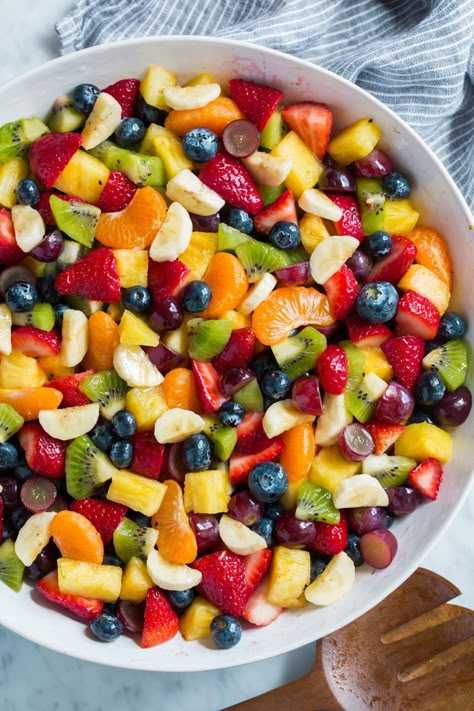 Salad Cobb, Breakfast Fruit Salad, Winter Fruit Salad, Easy Fruit Salad, Sommer Mad, Salads Ideas, Menu Sarapan Sehat, Dressing For Fruit Salad, Best Fruit Salad