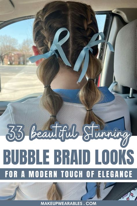 Bubble Braids: Fun and Flawless Style Ideas Bobble Braids, Bubble Braid Styles, Bubble Braid Hairstyles, Lace Braids, Bubble Braid, Bubble Braids, Style Bubble, Trendy Hairstyle, Low Ponytail