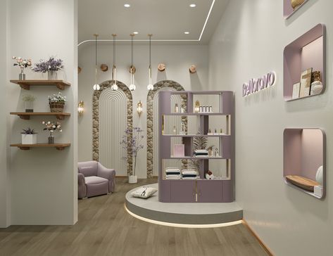 #benoravo #beauty #hairextensions #nails #nailtable #nail #naildesign #salon #productdisplay #nailsofinstagram #naildesigns #nailstoinspire #nailart #beautysalon Purple Cabinet, Modern Display Cabinet, Chair Showroom, Display Cabinet Modern, Fendi Casa, Key Projects, Cabinet Modern, Salon Chairs, Waiting Area