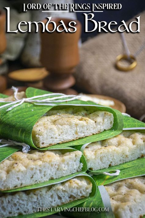 Lord Of The Rings Bread, Elven Bread Lord Of The Rings, Lord Of The Rings Recipes Meals, Hobbit Bread Recipe, Lembas Bread Recipe Lord Of The Rings, Hobbit Inspired Food, Lord Of The Ring Recipes, Hobbit Menu Meals, Middle Earth Themed Party