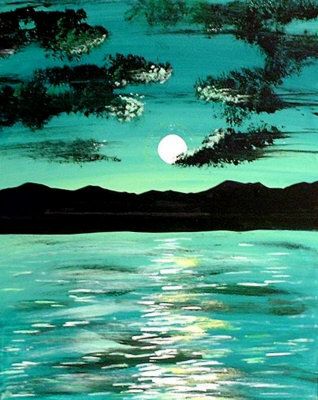 Teal  http://www.pinterest.com/teasun67/smirnoff-2014-guiltless-pleasures/ Teal Sunset, Teal Painting, Vert Turquoise, Turquoise And Black, Shades Of Teal, Teal Turquoise, Shades Of Turquoise, Beautiful Painting, Aqua Turquoise