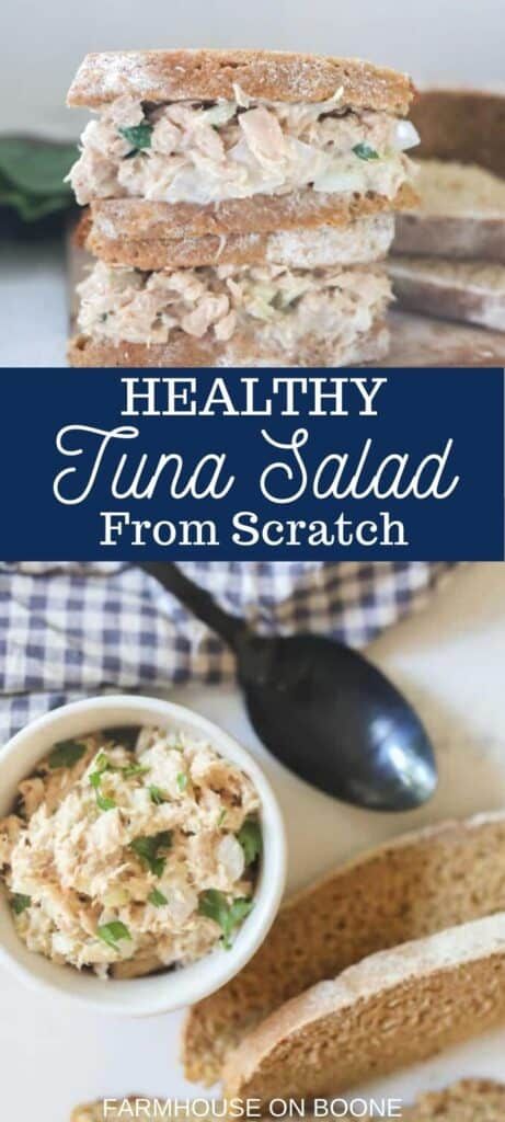 Healthy tuna salad is a light, refreshing meal packed with fresh herbs, crunchy garden cucumbers, and the delightful twist of freshly squeezed lemon juice. #farmhouseonboone #tunasalad #healthytunasalad #tunasaladsandwich Best Tuna Salad Recipe, Best Tuna Salad, Farmhouse On Boone, Healthy Tuna Salad, Healthy Tuna, Healthy Food Menu, Food Advice, Squeezed Lemon, Eating Light