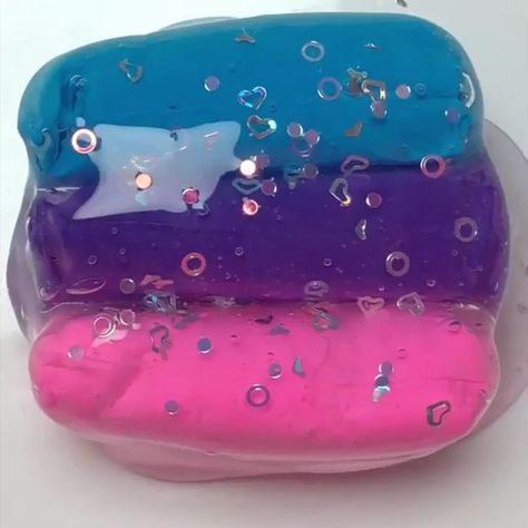 Diy Crafts Slime, Diy Lush, Rainbow Slime, Galaxy Slime, Slimy Slime, Satisfying Things, Diy Slime Recipe, Slime Crunchy, Slime Vids