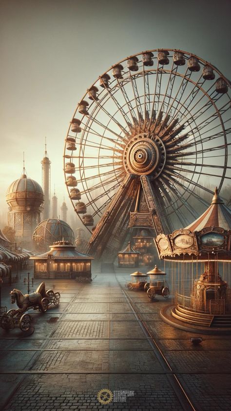 Abandoned Steampunk, Steampunk Phone, Imaginary City, Steampunk Wallpaper, Cogs And Gears, Planet Coaster, Unique Iphone Wallpaper, Art Steampunk, Antique Clocks