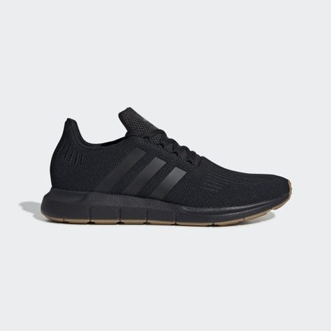 Formal Athleisure, Adidas Sport Shoes, Adidas Shoes For Women, Sneakers Inspiration, Men Adidas, Adidas Swift Run, Run Shoes, Black Shoes Men, Wardrobe Goals