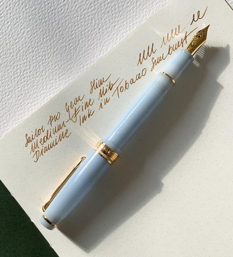 Calligraphy Pen Aesthetic, Writing Fountain Pen Aesthetic, Calligraphy With Fountain Pen, Blue Pen Aesthetic, Pen And Paper Aesthetic, Fountain Pen Aesthetic, Blue Stationary, Caligraphy Pen, Pen Aesthetic