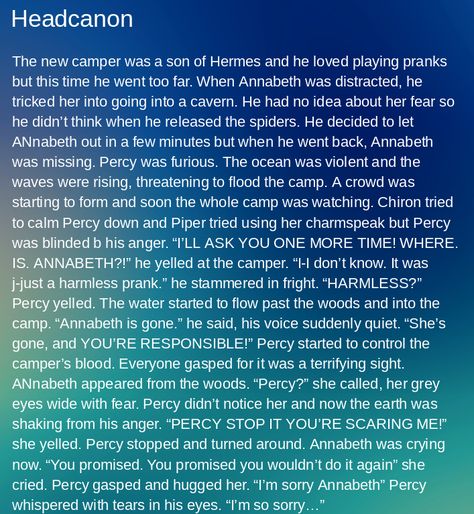 Percy Jackson Gabe Ugliano Headcanon, Dark Percy Headcanons, Pipabeth Headcanons, Percabeth Headcanon Cute, Percy And Estelle Headcanon, Percy Jackson Abused Headcanon, Percabeth Headcanon Pregnant, Percy Jackson Head Cannons, Dark Percy Jackson Fanart