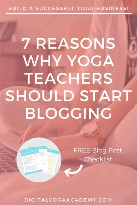 Pilates Business, Ideal Student, Yoga Course Online, Yoga Marketing, Blog Post Checklist, Yoga Teacher Resources, Yoga Blog, Yoga Ashtanga, Teacher Business