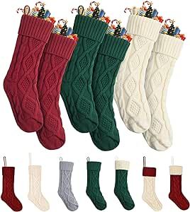 CANT STUFF STOCKINGS, WITHOUT FINDING THE PERFECT SOCKS!! Classic Cable Knit Print in traditional Christmas colors. Soft and Rich in texture, all the feelings of Christmas hung for all to see, and ideal quality for storing quality gifts. Family Christmas Stockings, Monogram Stockings, Stocking Hanger, Knit Stockings, Unique Christmas Decorations, Hanging Stockings, Personalized Stockings, Stocking Gifts, Xmas Stockings