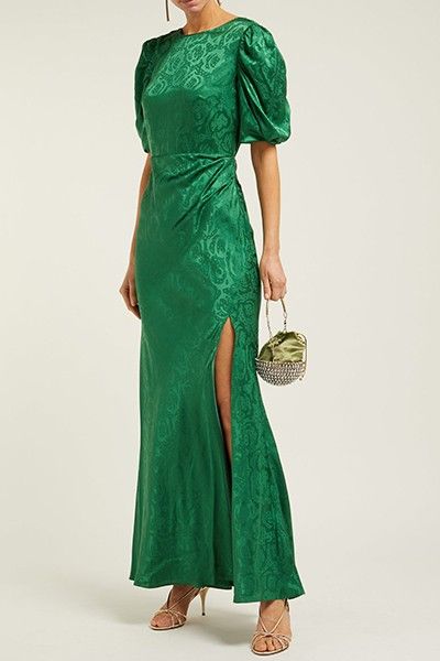 Green Gown, Three Graces, Silk Gown, Wear Green, Look Chic, Wedding Guest Outfit, Guest Dresses, Pistachio, Silk Dress