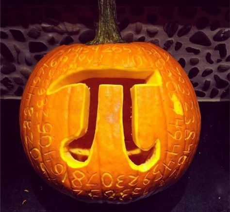 Pumpkin Pi - infinity carved Pumpkin Puns, Halloween Puns, Fall Carnival, Pumpkin Template, Halloween Math, Nerd Humor, Math Humor, Pumpkin Pie Recipes, Pi Day