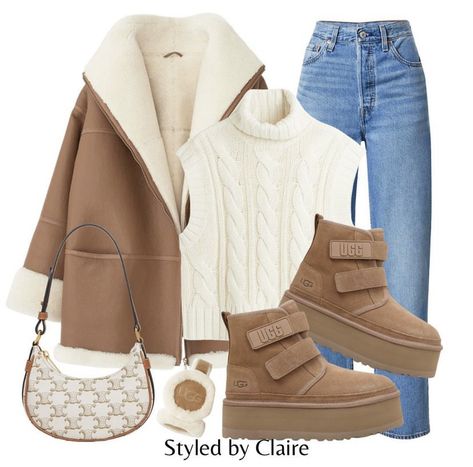 Uggs Outfits, Outfit With Uggs, Cute Thanksgiving Outfits, Winter Fashion Outfits Casual, Uggs Outfit, Everyday Fashion Outfits, Cold Weather Outfits, Modest Fashion Outfits, Skirt Outfit