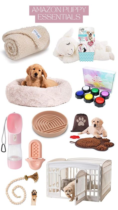 Amazon Puppy Must Haves Puppy Bags For New Owners, Dog Owner Essentials, Small Dog Decor, Minimalist Dog Supplies, Must Have Puppy Essentials, Dogs Essentials, Dogs Must Have, Dog Assesories Products, Cute Dog Products